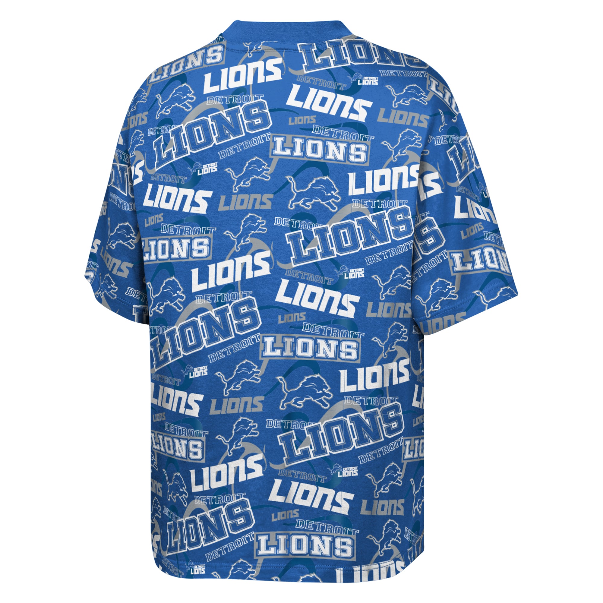 Youth Outerstuff  Blue Detroit Lions Shift Crew T-Shirt