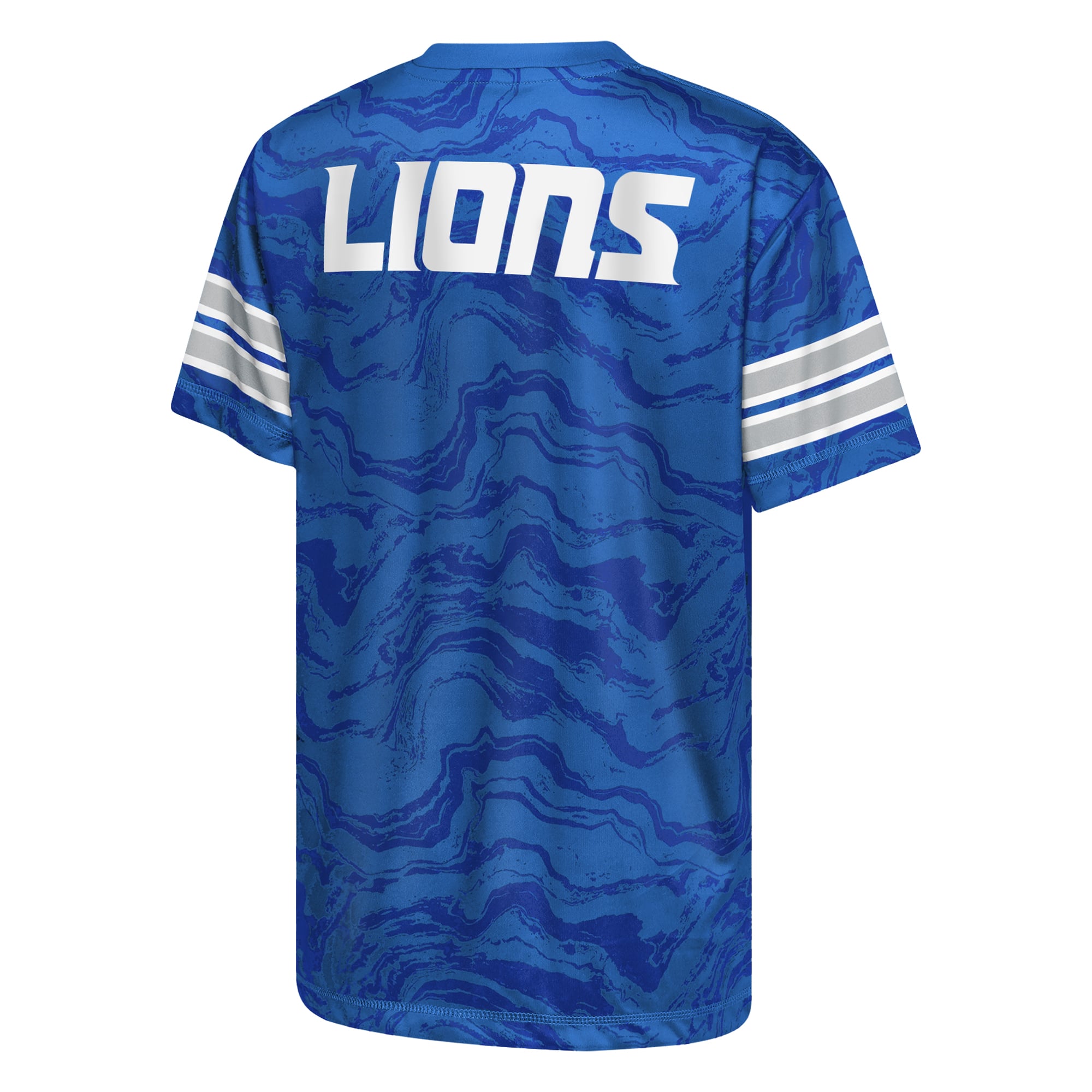 T-shirt de performance Youth Outerstuff Blue Detroit Lions Slant Route