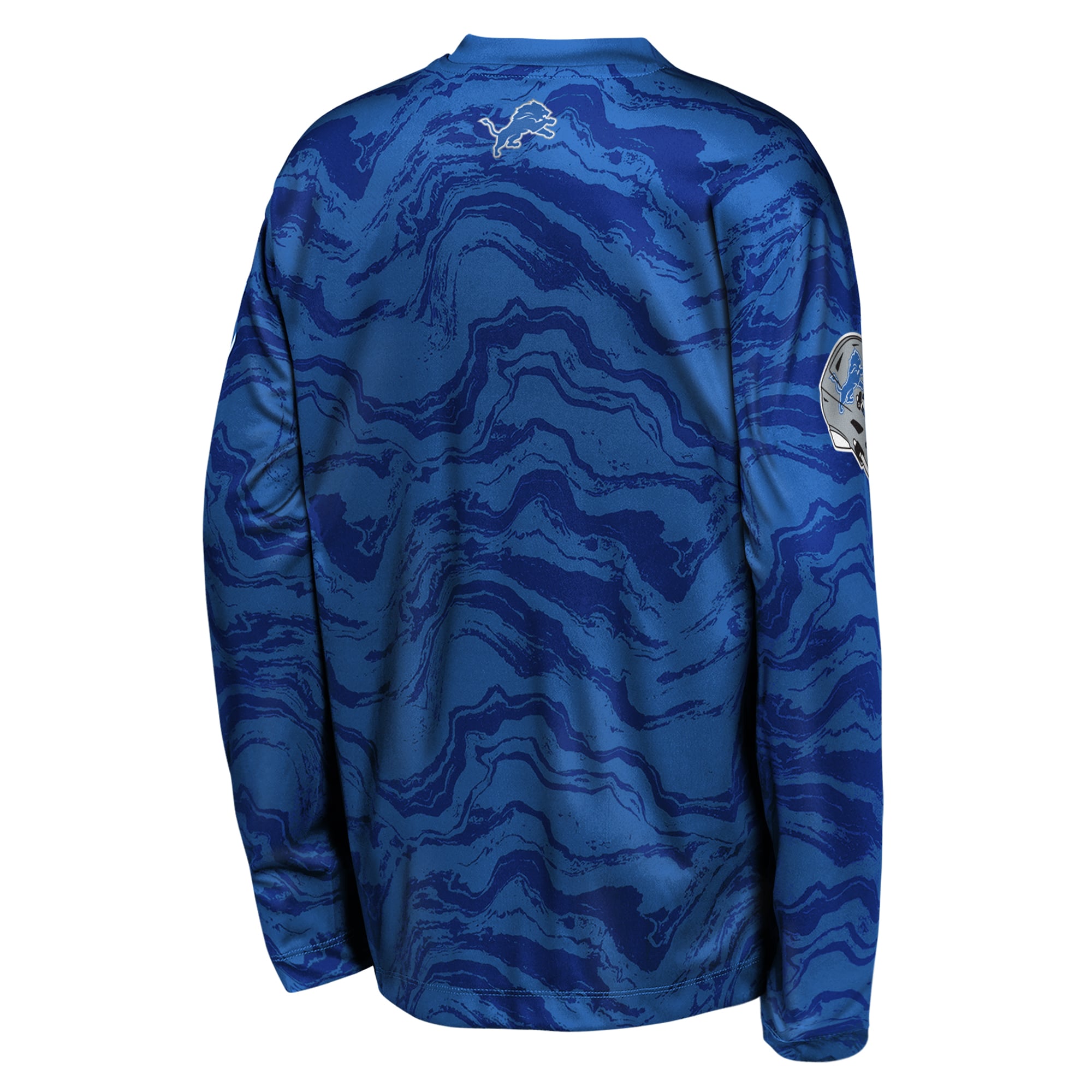 T-shirt à manches longues Youth Outerstuff Blue Detroit Lions Tailgate Performance