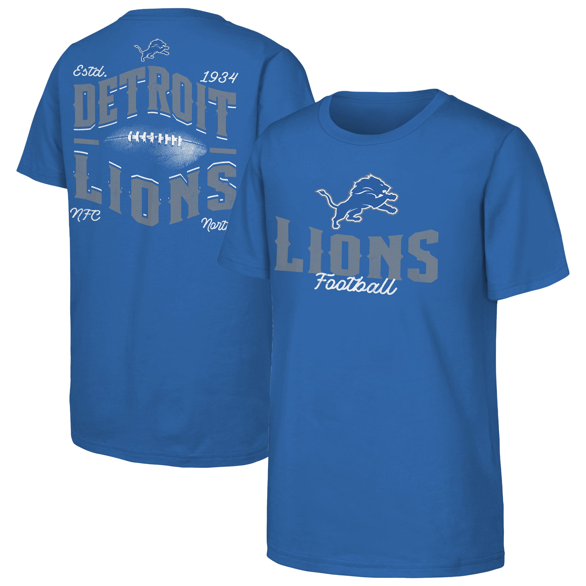 Youth Outerstuff  Blue Detroit Lions Top Pick T-Shirt