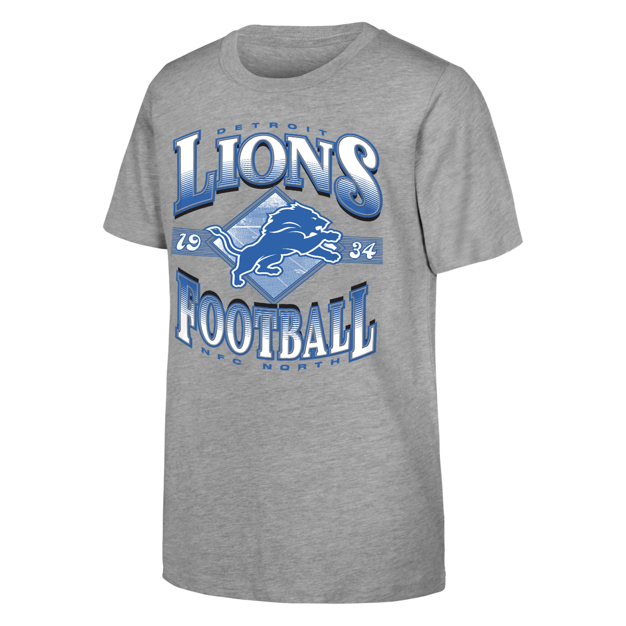 T-shirt gris Youth Outerstuff Detroit Lions Days Past