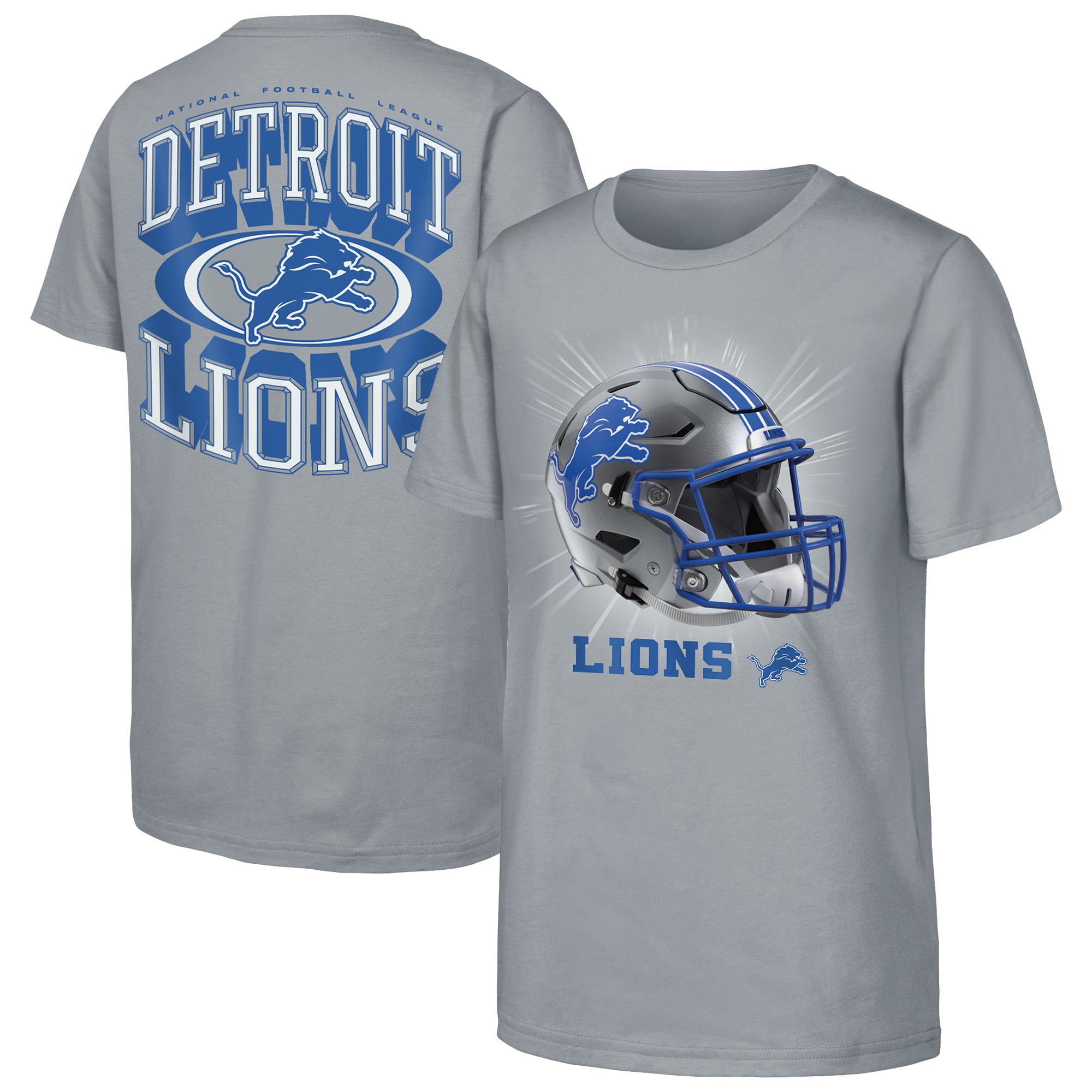 T-shirt gris Youth Outerstuff Detroit Lions « Mentalité de gagnant »