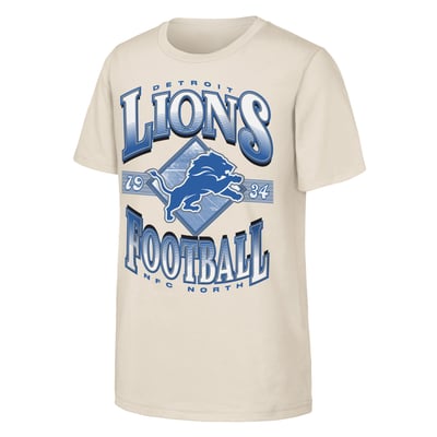  Detroit Lions Outerstuff Youth NFL Of Days Past T-Shirt - Natural