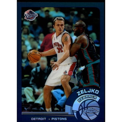2002-03 Topps Chrome Refractors #48 Zeljko Rebraca