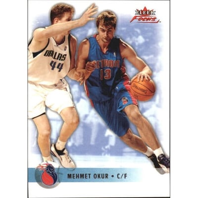 2003-04 Fleer Focus Numbers Century #55 Mehmet Okur