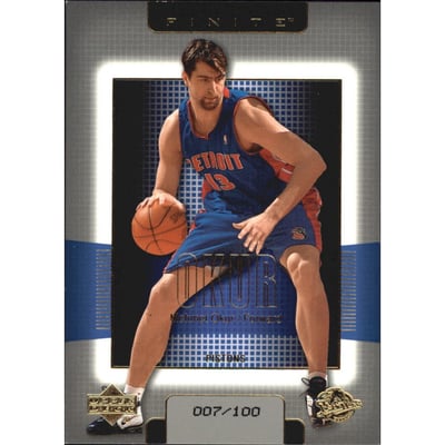 2003-04 Upper Deck Finite Gold #44 Mehmet Okur