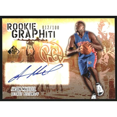2005-06 SP Signature Edition Rookie GRAPHiti #JM Jason Maxiell