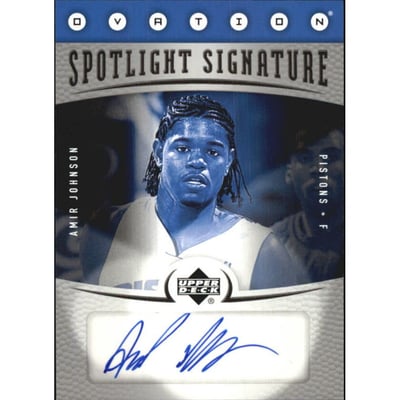 2006-07 Upper Deck Ovation Spotlight Signature #JO Amir Johnson
