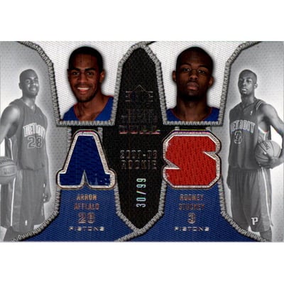 2007-08 SP Rookie Threads Rookie Threads Dual Parallel #SA Arron Afflalo/Rodney Stuckey