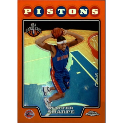 2008-09 Topps Chrome Refractors Orange #215 Walter Sharpe