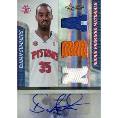2009-10 Absolute Memorabilia #170 DaJuan Summers JSY AU/499 RC