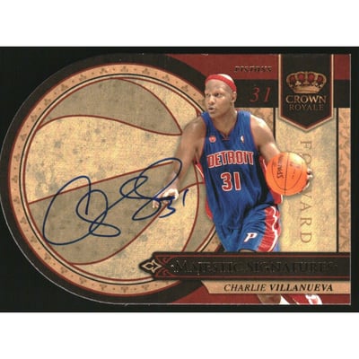 2009-10 Crown Royale Majestic Signatures #CV Charlie Villanueva/199