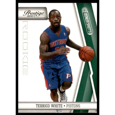 2010-11 Prestige Bonus Shots Green #186 Terrico White