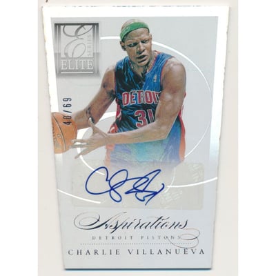 2012-13 Elite Series Aspirations Autographs #69 Charlie Villanueva/69