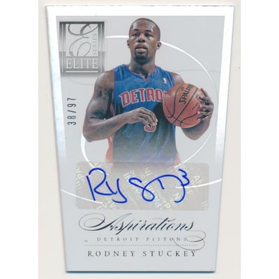 2012-13 Elite Series Aspirations Autographs #71 Rodney Stuckey/97