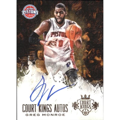 2013-14 Court Kings Autographs #47 Greg Monroe/299