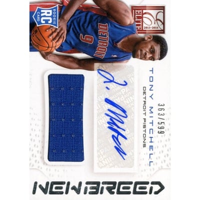 2013-14 Elite New Breed Autograph Jerseys #27 Tony Mitchell/599