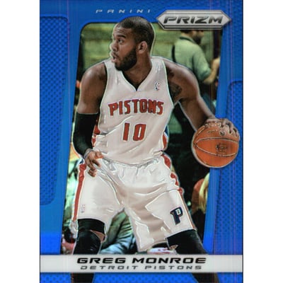2013-14 Panini Prizm Prizms Blue #156 Greg Monroe