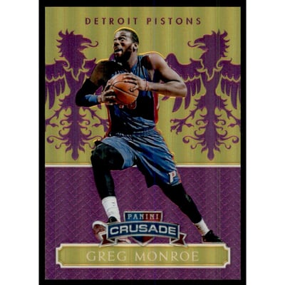 2014-15 Panini Excalibur Crusade Purple #35 Greg Monroe