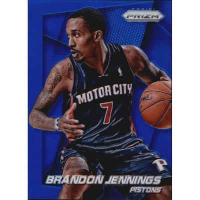 2014-15 Panini Prizm Prizms Blue #39 Brandon Jennings
