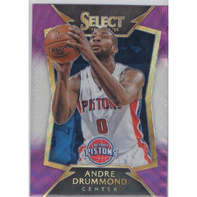 2014-15 Select Prizms Purple and White #47 Andre Drummond CON