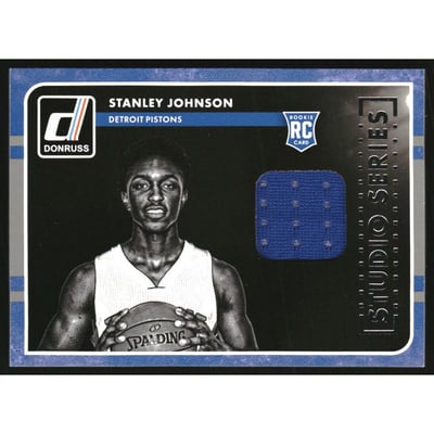 2015-16 Donruss Studio Series Rookie Jerseys #13 Stanley Johnson