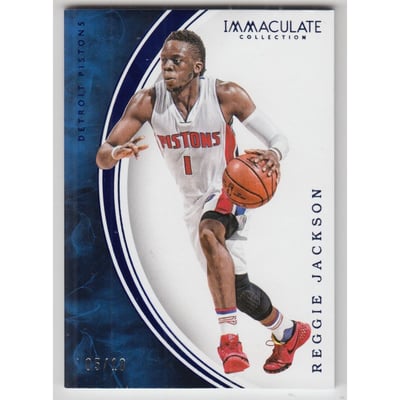 2015-16 Immaculate Collection Blue #67 Reggie Jackson