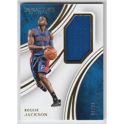 2015-16 Immaculate Collection Memorabilia #34 Reggie Jackson