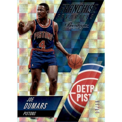 2015-16 Prestige Franchise Favorites Checkerboard #4 Joe Dumars