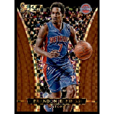 2015-16 Select Courtside Prizms Copper #257 Brandon Jennings