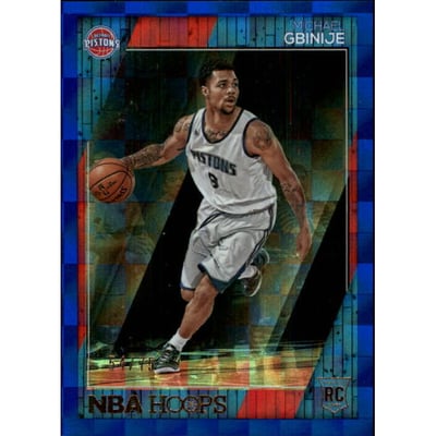 2016-17 Hoops Blue Checkerboard #298 Michael Gbinije