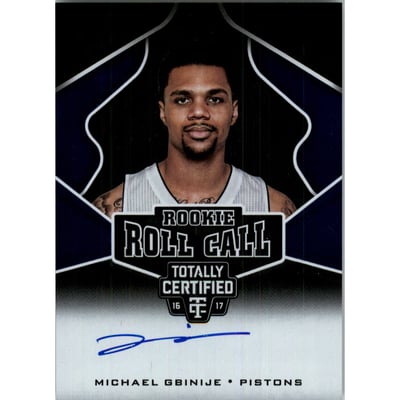 2016-17 Totally Certified Rookie Roll Call Autographs #36 Michael Gbinije