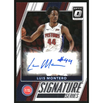 2017-18 Donruss Optic Signature Series #36 Luis Montero