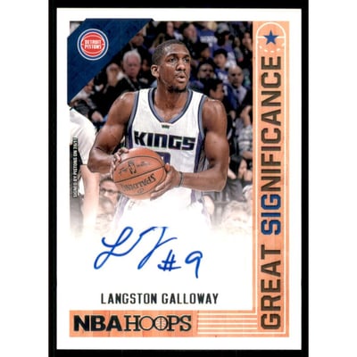 2017-18 Hoops Great SIGnificance Autographs #71 Langston Galloway