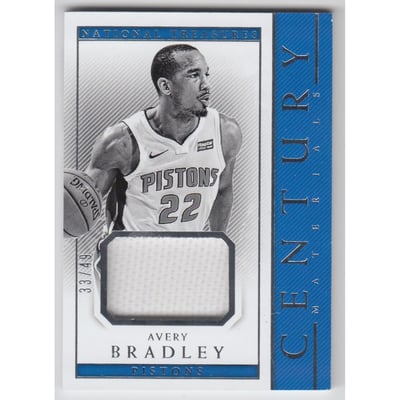 2017-18 Panini National Treasures Century Materials #100 Avery Bradley/49