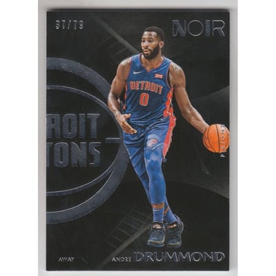 2017-18 Panini Noir #160 Andre Drummond A