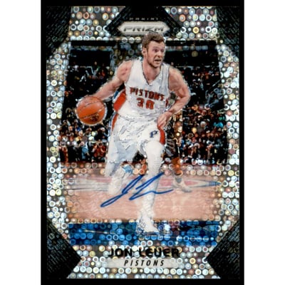 2017-18 Panini Prizm Autographs Fast Break #178 Jon Leuer