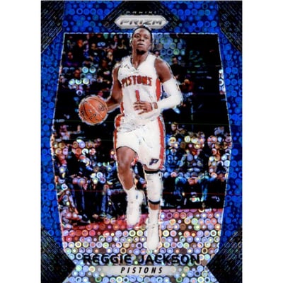 2017-18 Panini Prizm Prizms Fast Break Blue #174 Reggie Jackson