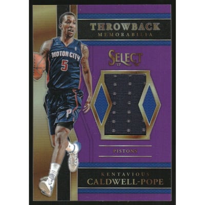 2017-18 Select Throwback Memorabilia Prizms Purple #10 Kentavious Caldwell-Pope