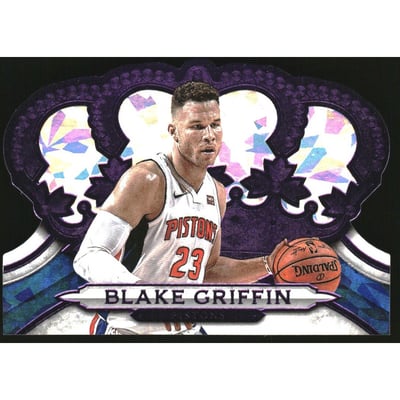 2018-19 Crown Royale Crystal Purple #40 Blake Griffin