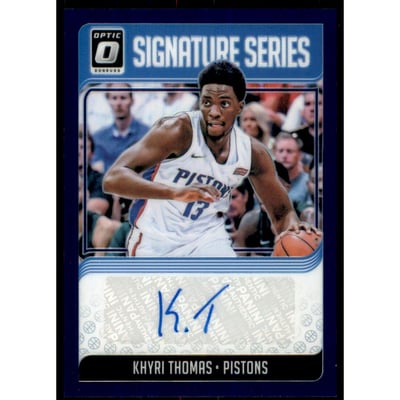 2018-19 Donruss Optic Signature Series Purple #77 Khyri Thomas