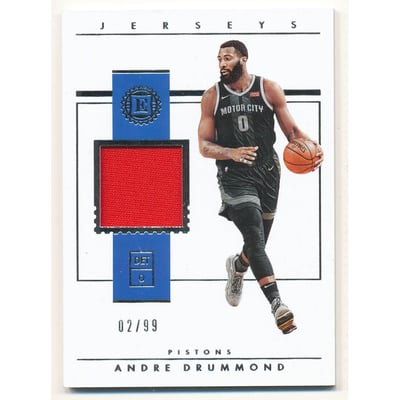2018-19 Panini Encased Jerseys #8 Andre Drummond