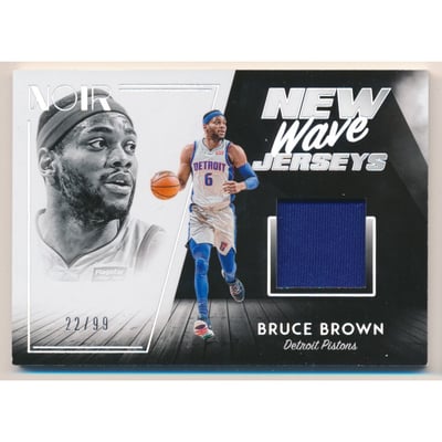 2018-19 Panini Noir New Wave Jerseys #23 Bruce Brown