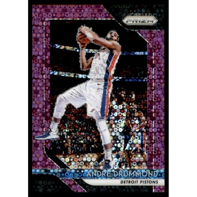 2018-19 Panini Prizm Prizms Fast Break Purple #182 Andre Drummond