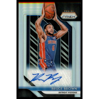 2018-19 Panini Prizm Rookie Signatures Prizms Silver #36 Bruce Brown
