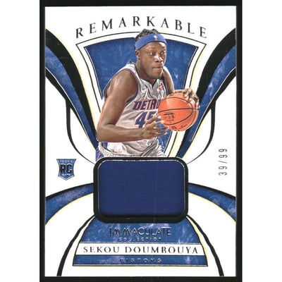 2019-20 Immaculate Collection Remarkable Rookie Jerseys #4 Sekou Doumbouya