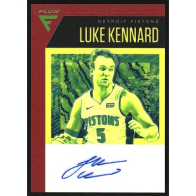 2019-20 Panini Chronicles Flux Autographs Red #8 Luke Kennard