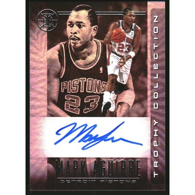 2019-20 Panini Illusions Trophy Collection Signatures #51 Mark Aguirre