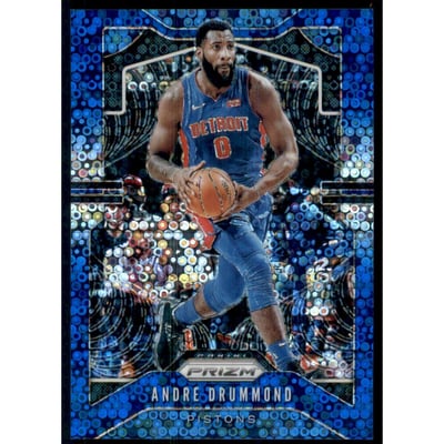 2019-20 Panini Prizm Prizms Fast Break Blue #92 Andre Drummond