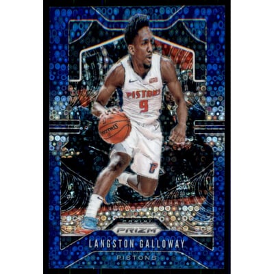 2019-20 Panini Prizm Prizms Fast Break Blue #94 Langston Galloway